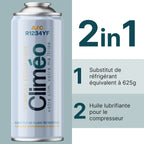 Climéo 2-en-1 avec gaz pour climatisation (A/C) (Multipack Kit) R1234yf