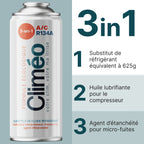 Climéo 3-en-1 avec gaz pour climatisation (A/C) (Multipack Kit) - R134a