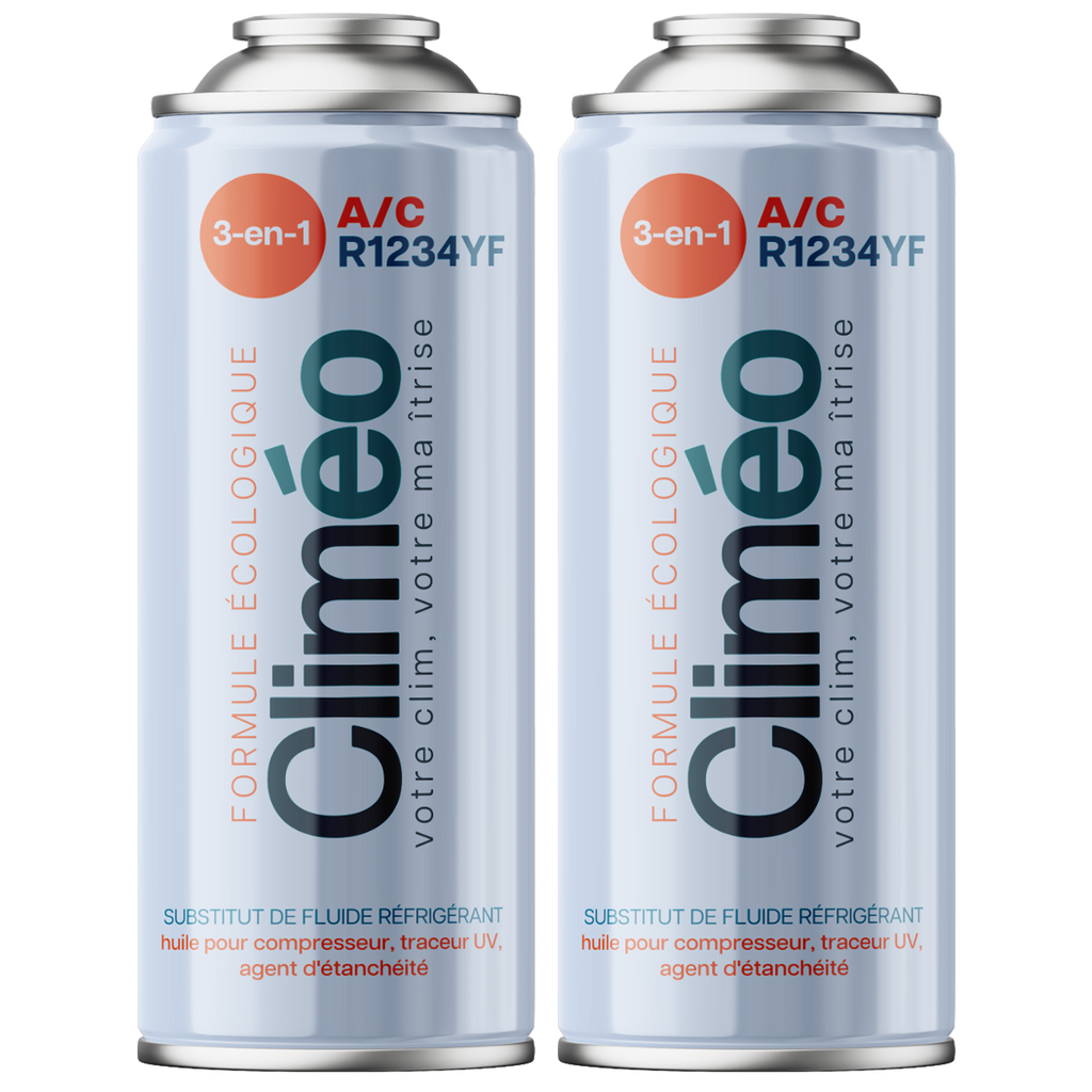 Climéo 3-en-1 avec gaz pour climatisation (A/C) - Lot de 2 - R1234yf