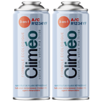 Climéo 3-en-1 avec gaz pour climatisation (A/C) - Lot de 2 - R1234yf