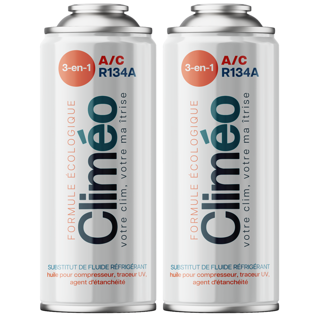 Climéo 3-en-1 avec gaz pour climatisation (A/C) - Lot de 2 - R134a