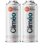 Climéo 3-en-1 avec gaz pour climatisation (A/C) - Lot de 2 - R134a
