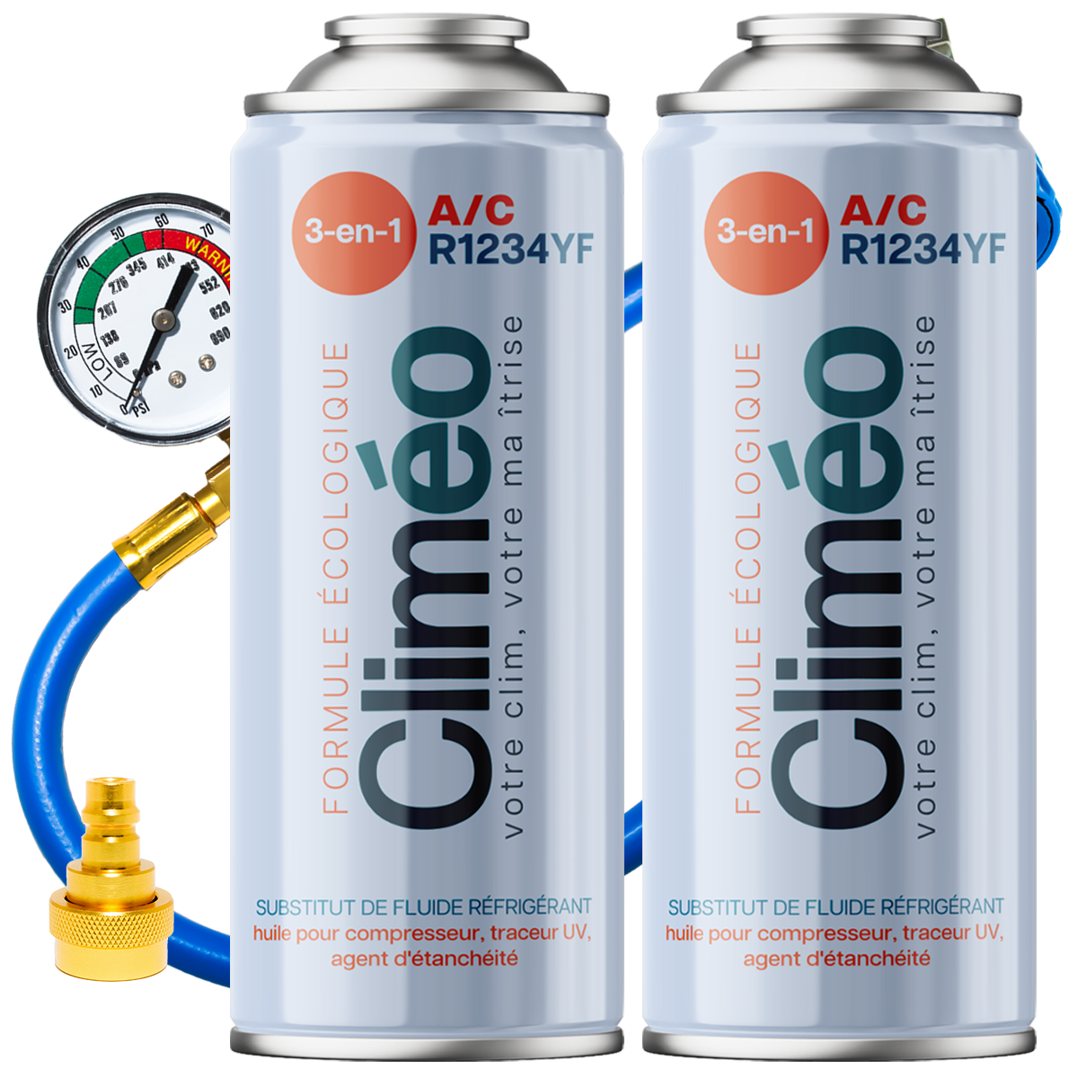 Climéo 3-en-1 avec gaz pour climatisation (A/C) (Multipack Kit) - R1234yf