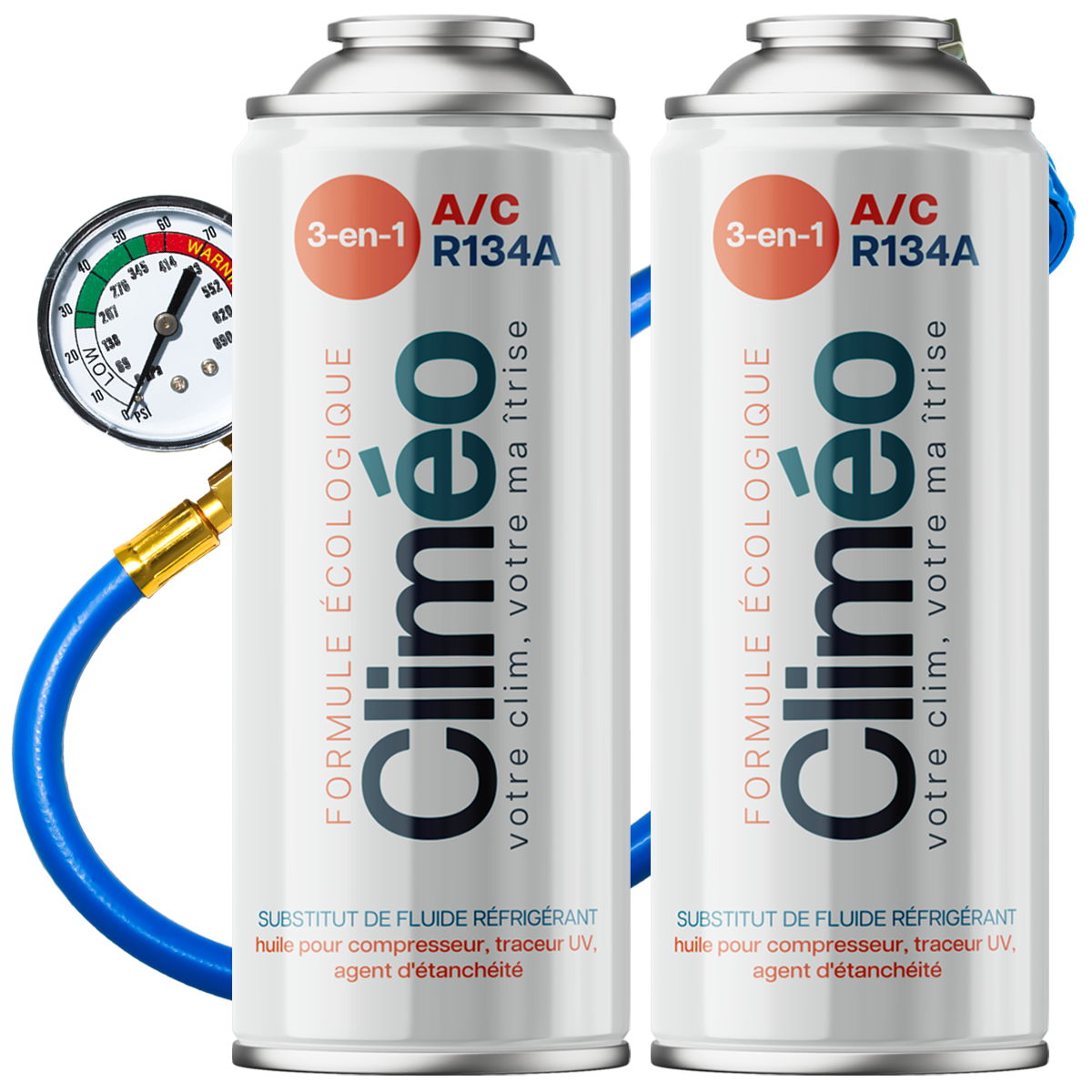 Climéo 3-en-1 avec gaz pour climatisation (A/C) (Multipack Kit) - R134a