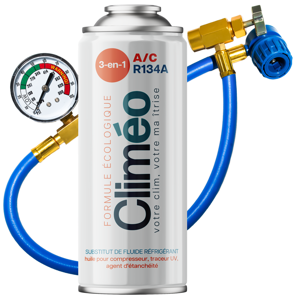 Climéo 3-en-1 avec gaz pour climatisation (A/C) (Kit) R134a