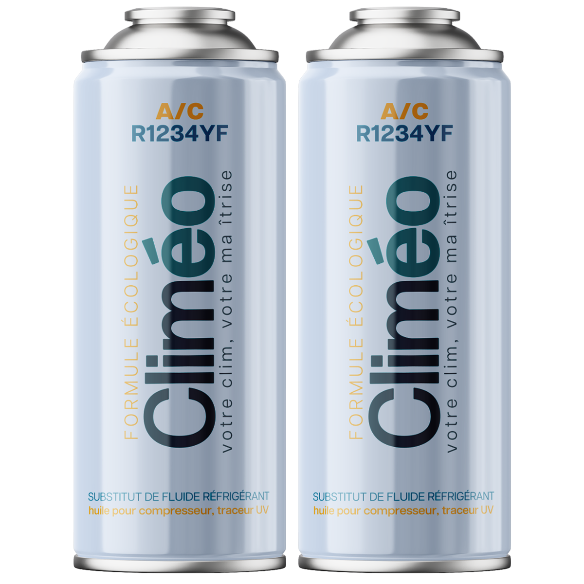 Climéo 2-en-1 avec gaz pour climatisation (A/C) - Lot de 2 - R1234yf