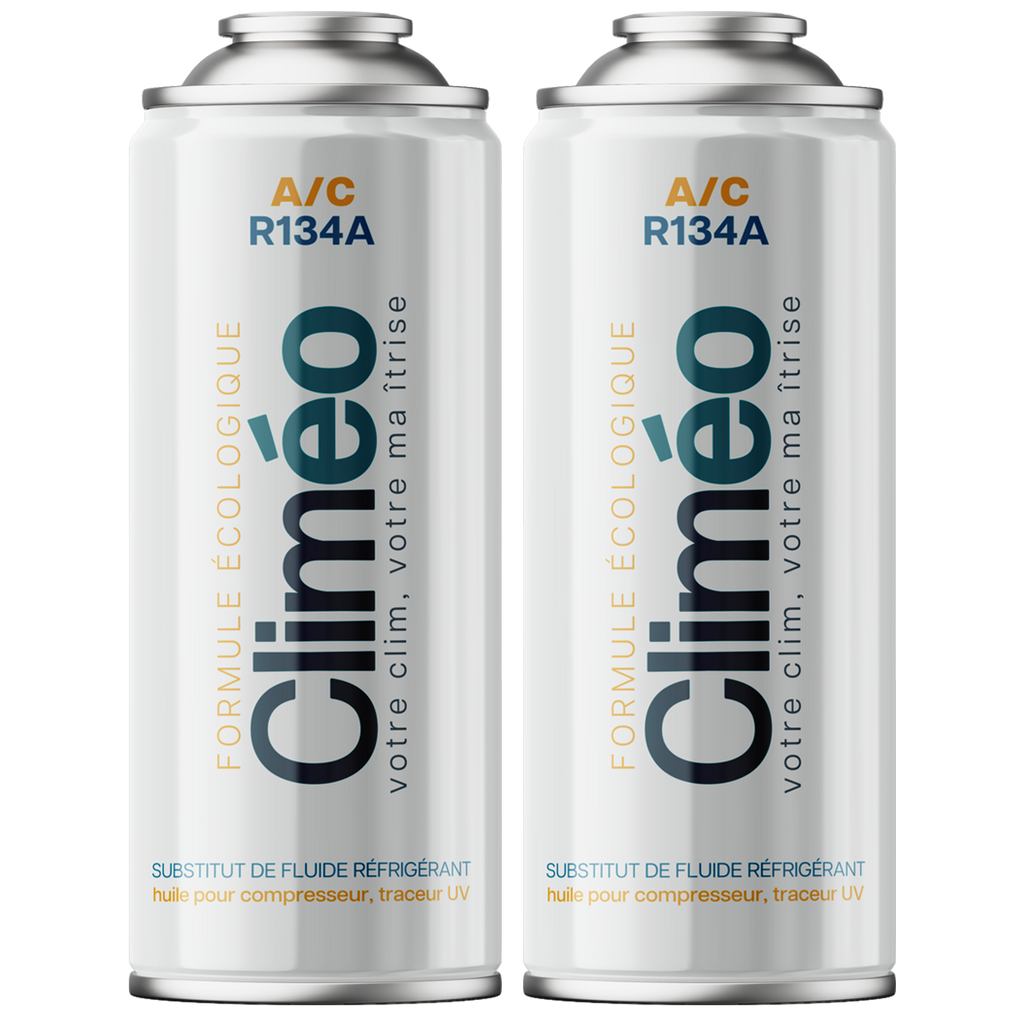 Climéo 2-en-1 avec gaz pour climatisation (A/C) - Lot de 2 - R134a