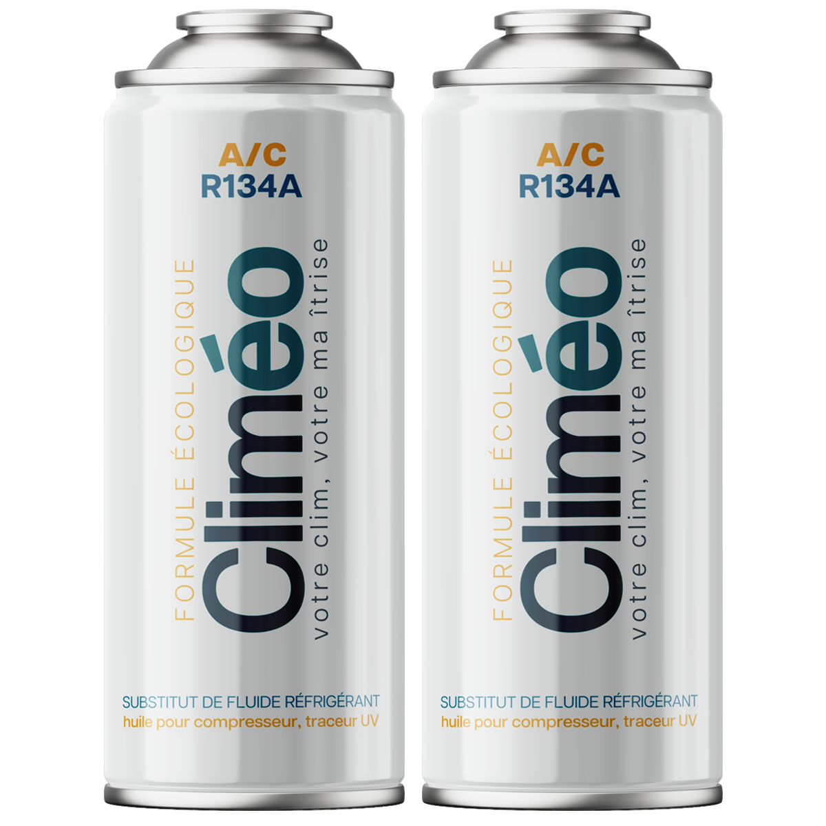 Climéo 2-en-1 avec gaz pour climatisation (A/C) - Lot de 2 - R134a