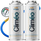 Climéo 2-en-1 avec gaz pour climatisation (A/C) (Multipack Kit) R134a