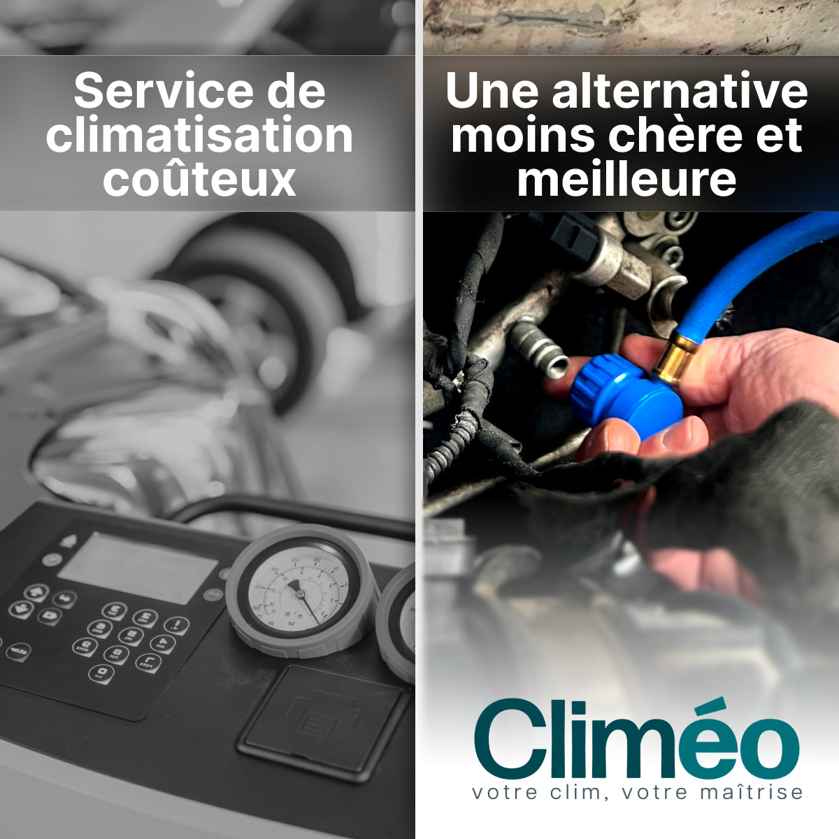 Climéo 2-en-1 avec gaz pour climatisation (A/C) - Lot de 2 - R134a
