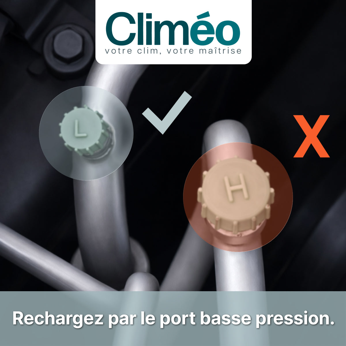 Climéo 3-en-1 avec gaz pour climatisation (A/C) (Kit) R134a