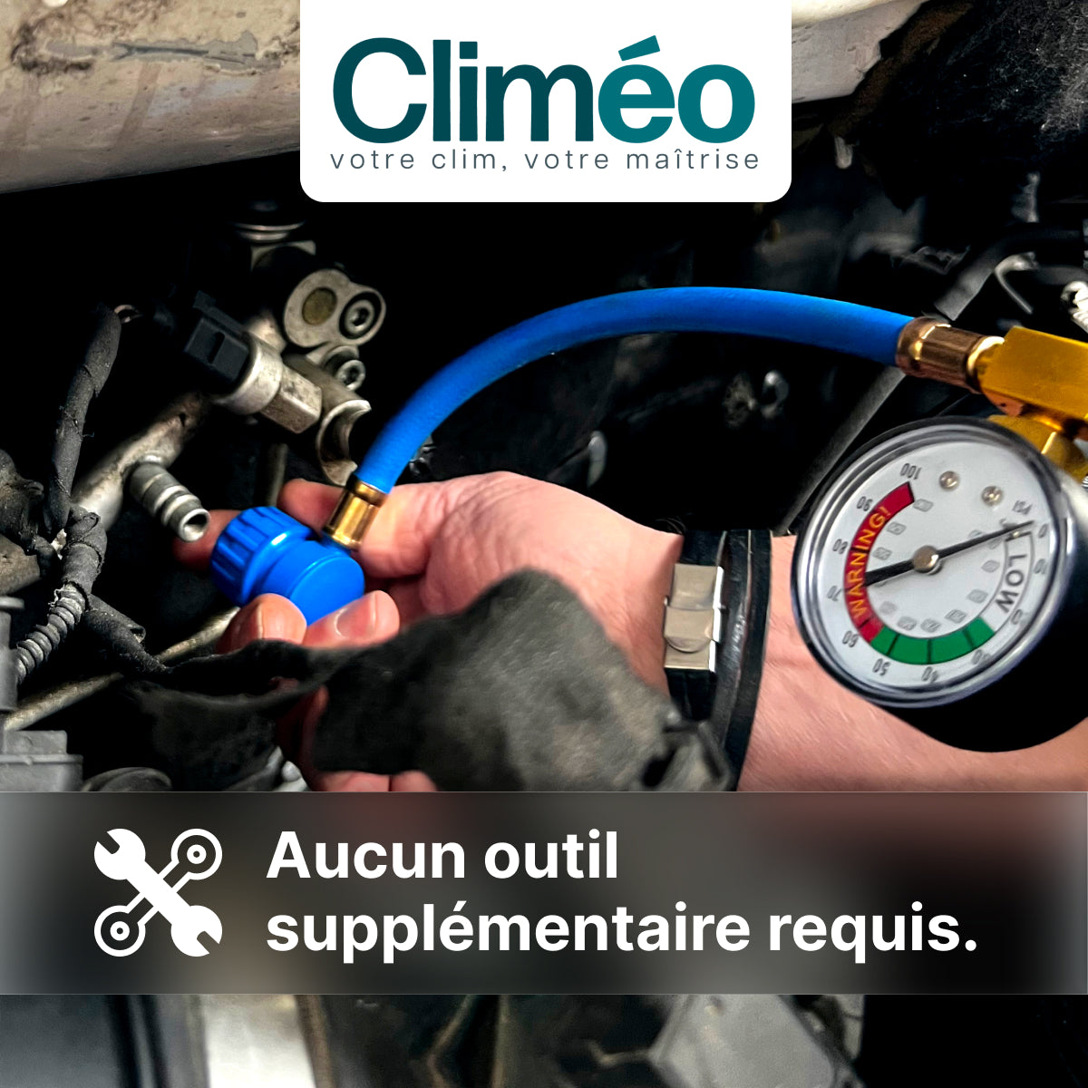 Climéo 2-en-1 avec gaz pour climatisation (A/C) (Multipack Kit) R134a